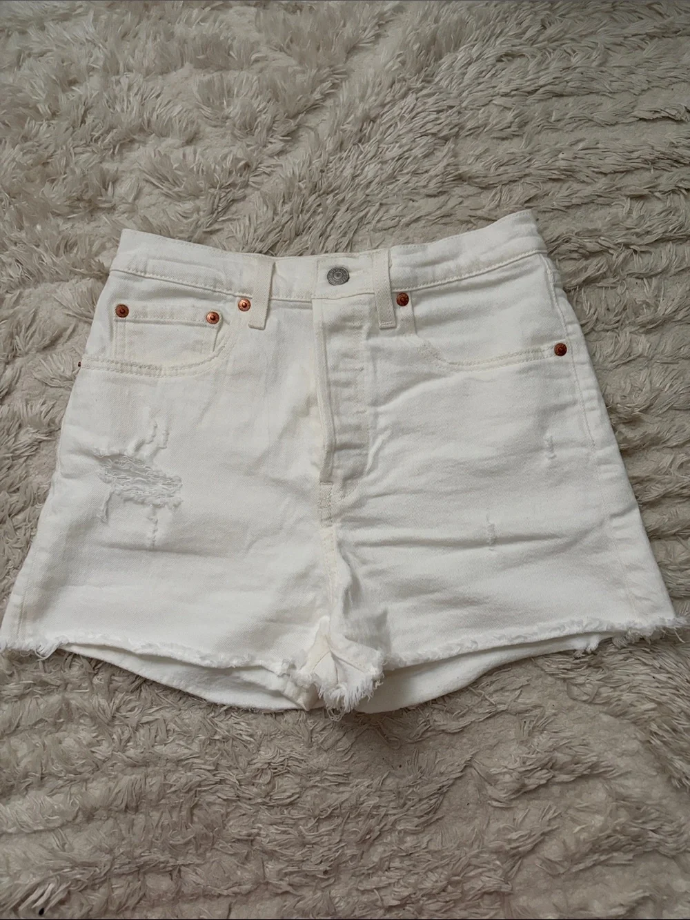 Levi's Ribcage Denim Shorts